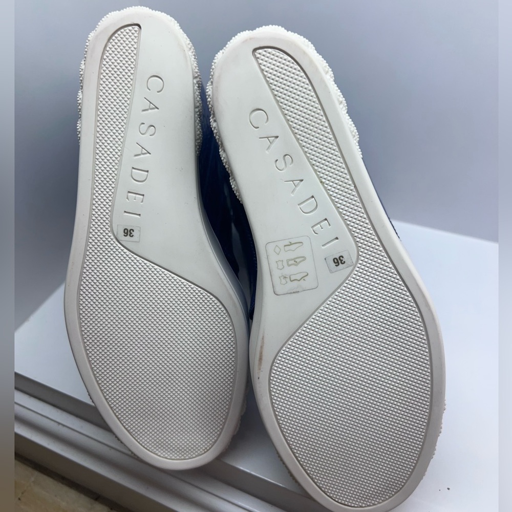 Casadei Embossed Platform Sneakers - image 8